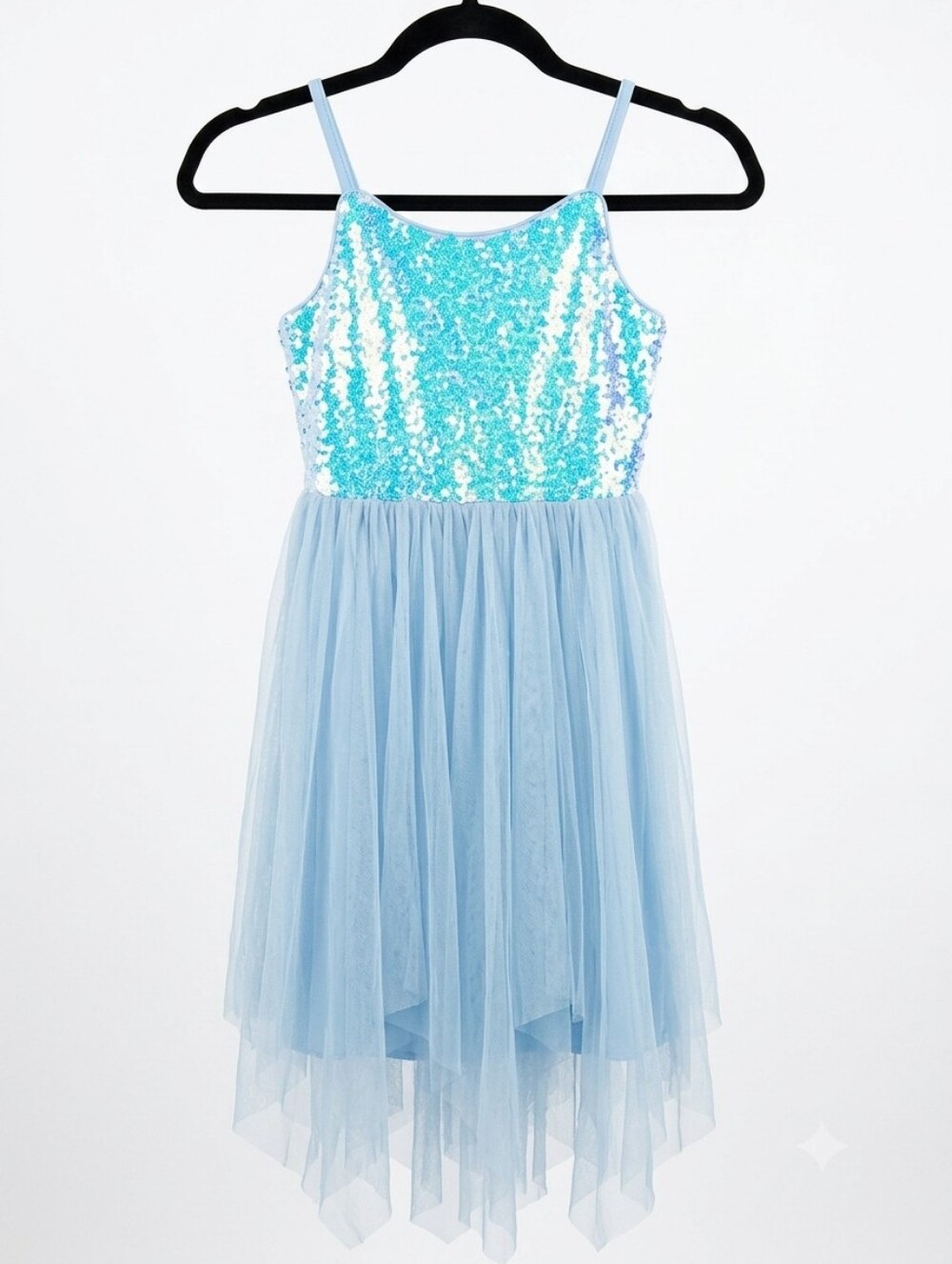 Girls Cat & Jack Light Blue‎ Sequin Tulle Dress Costume